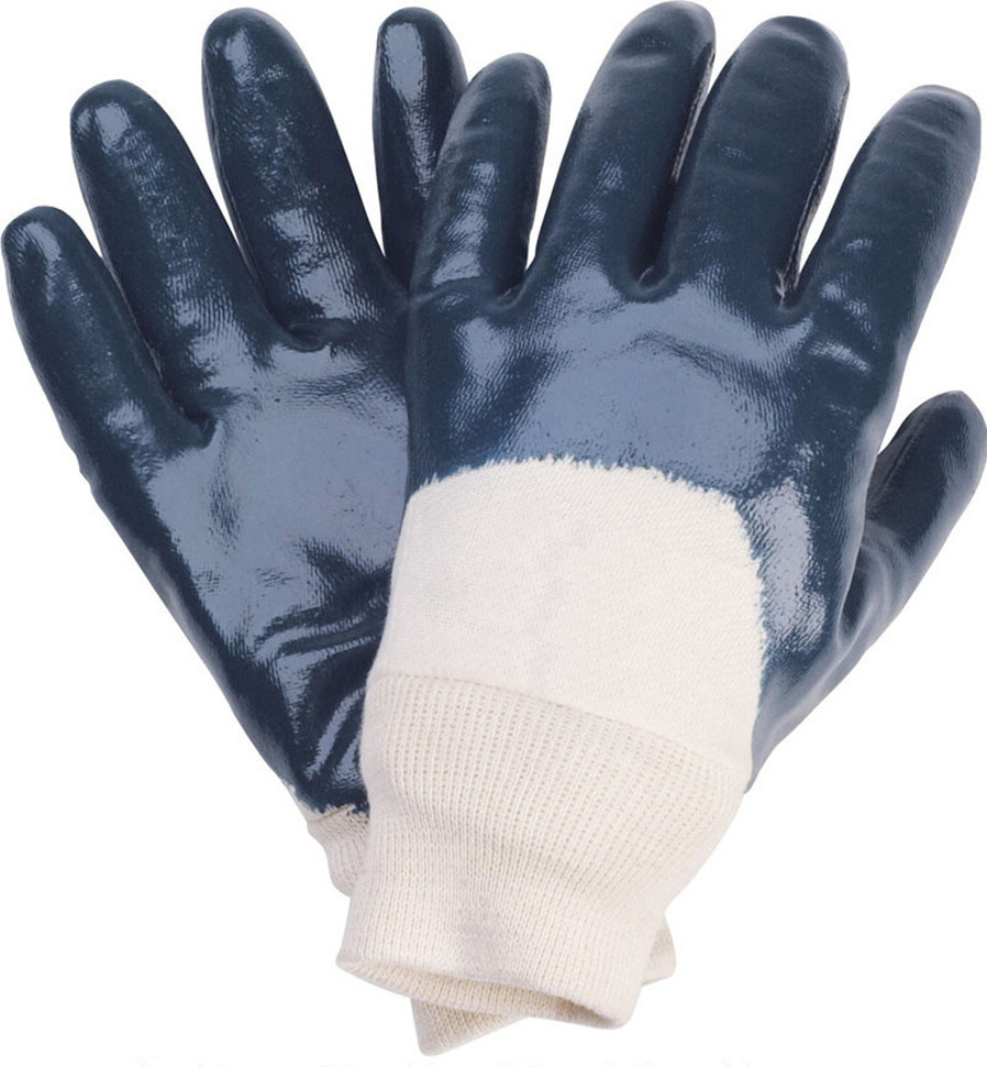 高密市華宏勞保用品廠家批發 120克全浸丁晴手套，絨布內襯安全袖口，專業防護之選